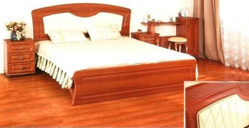 Кровать двухспальная с накладкой КТ-659 Дженифер